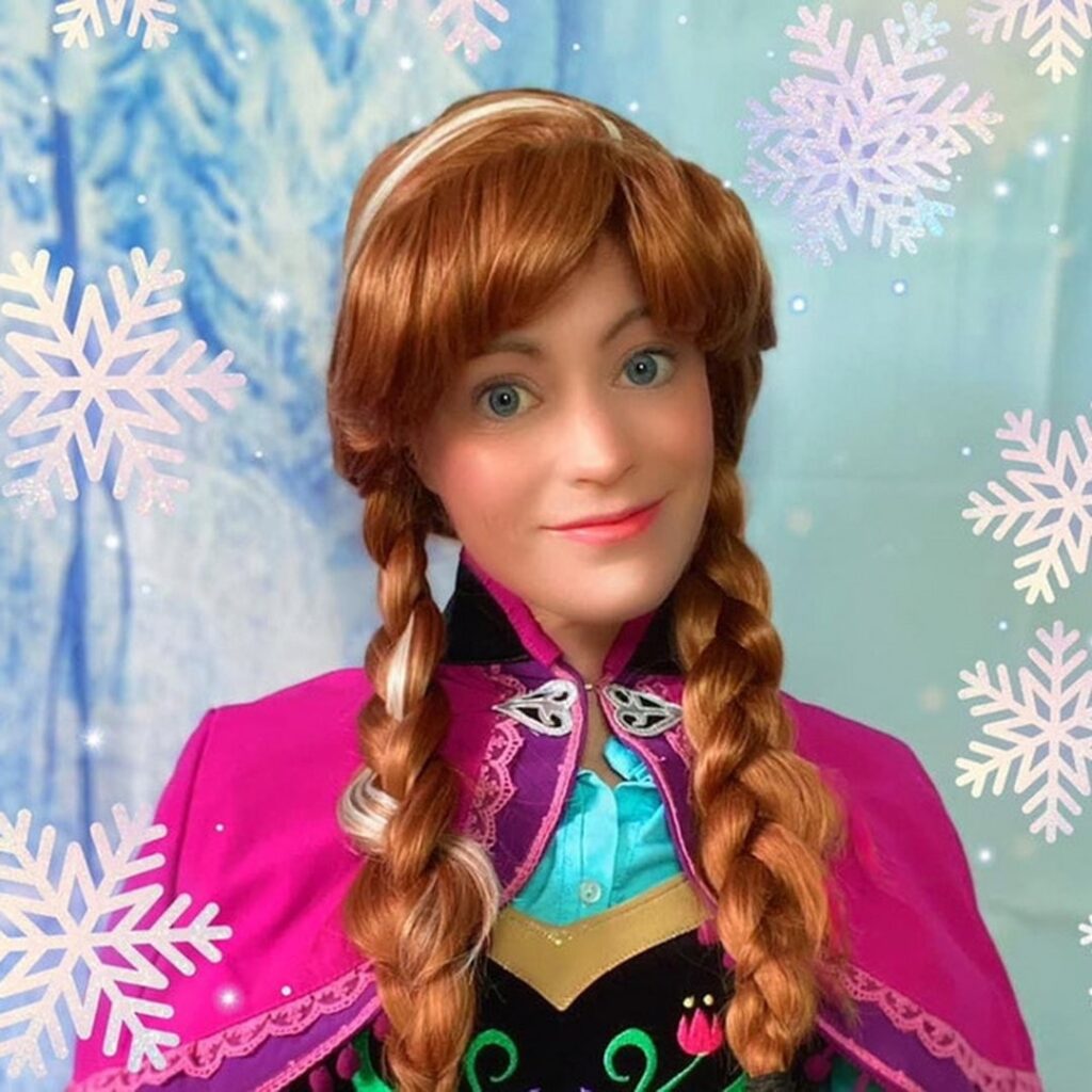 party character snow sister frozen anna disney portrait